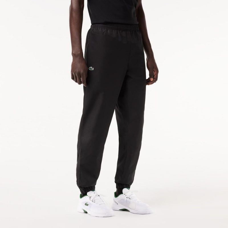 Men's Lacoste SPORT Lightweight Sweatpants Black | FGZ163709