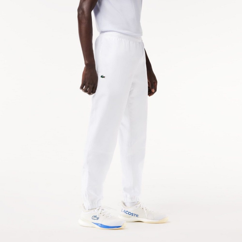 Men's Lacoste SPORT Lightweight Sweatpants White | XAH928657