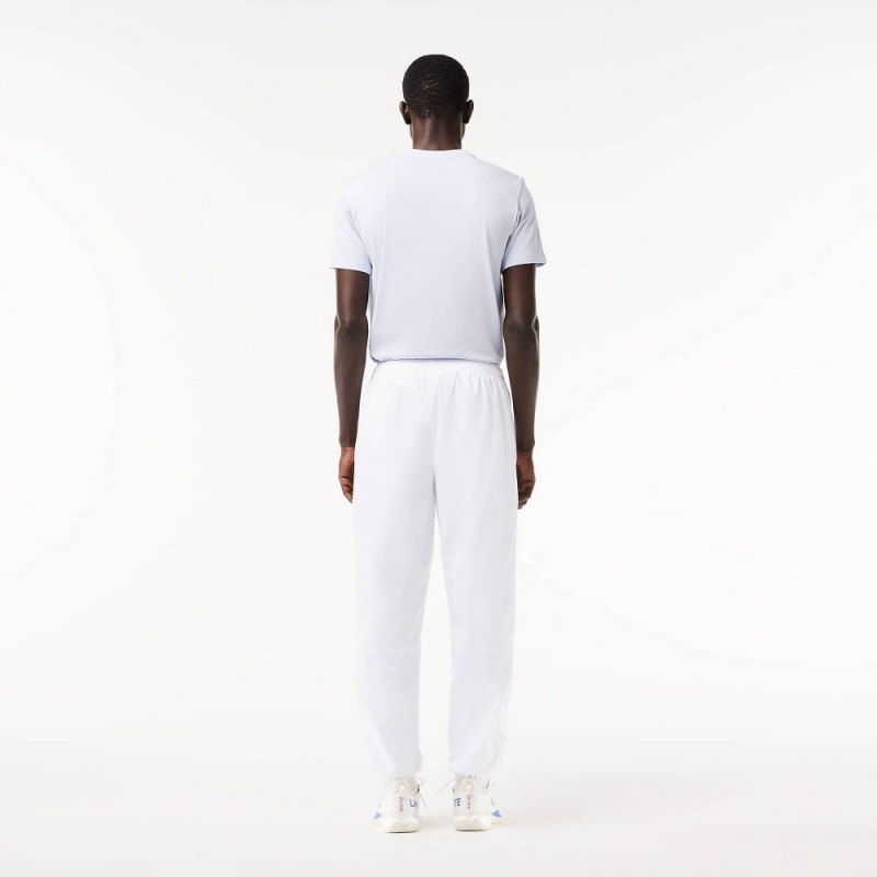 Men's Lacoste SPORT Lightweight Sweatpants White | XAH928657