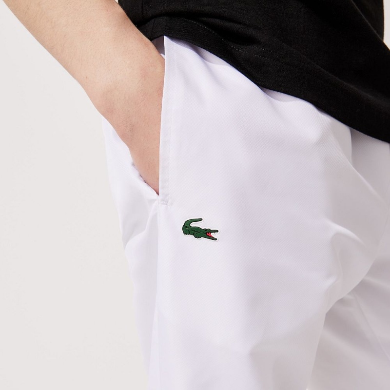 Men's Lacoste SPORT Lightweight Sweatpants White | XAH928657