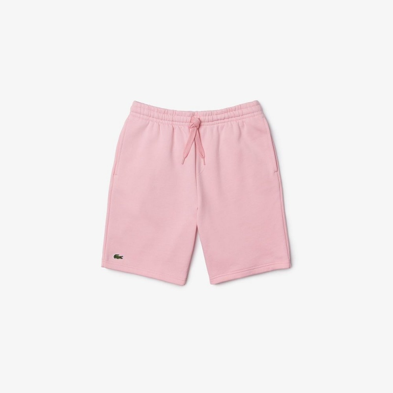 Men's Lacoste SPORT Tennis Fleece Shorts Lotus pink | RKM231850