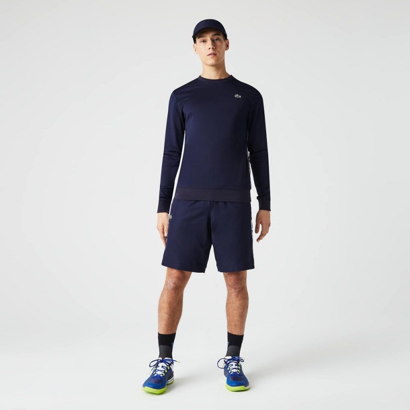 Men's Lacoste SPORT Tennis Shorts Navy Blue | MIA489721