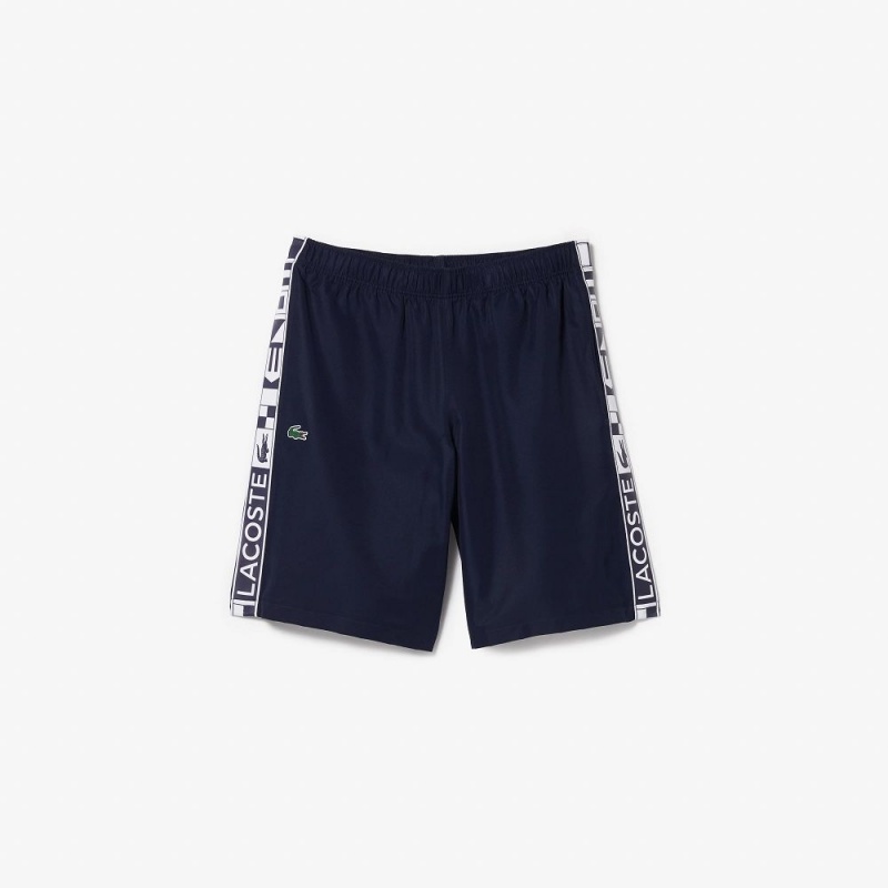 Men's Lacoste SPORT Tennis Shorts Navy Blue | MIA489721