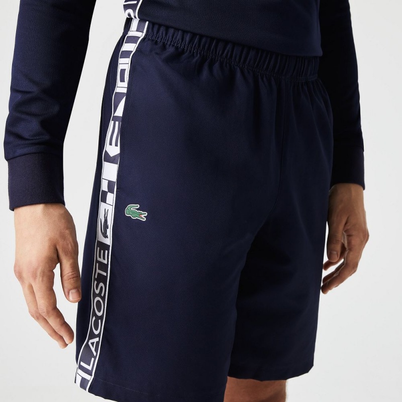 Men's Lacoste SPORT Tennis Shorts Navy Blue | MIA489721