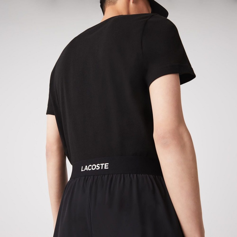 Men's Lacoste SPORT Ultra-Light Shorts Black White | YQS702693