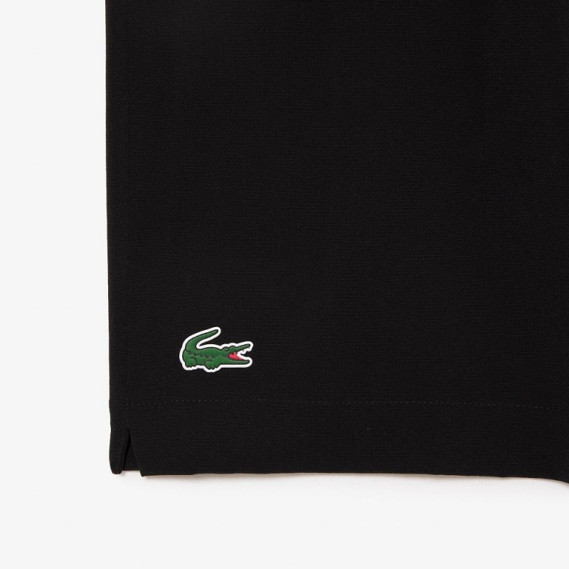 Men's Lacoste SPORT Ultra-Light Shorts Black White | YQS702693