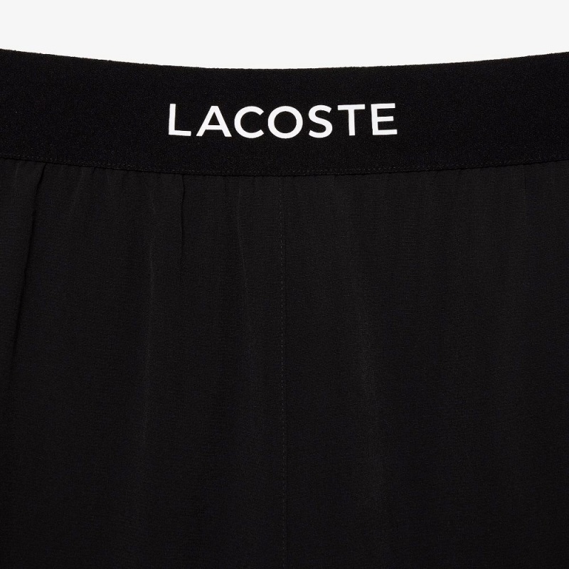 Men's Lacoste SPORT Ultra-Light Shorts Black White | YQS702693