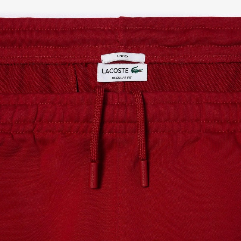 Men's Lacoste Signature Print Shorts Bordeaux | HBI512806