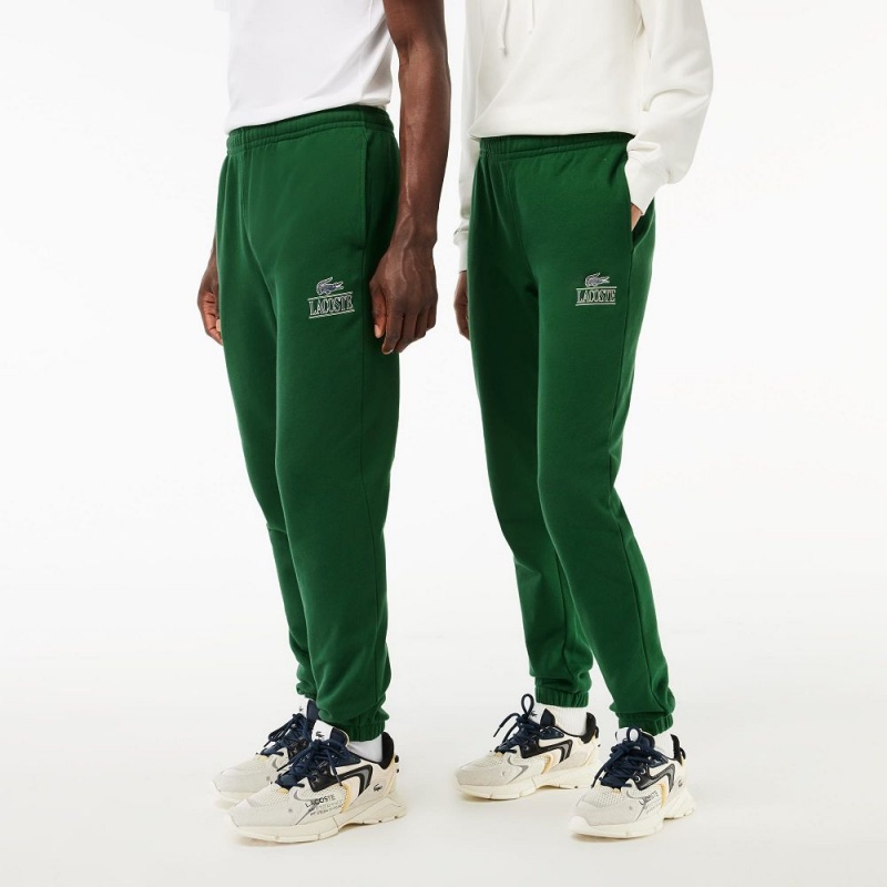 Men's Lacoste Signature Print Sweatpants Pine green | KGZ198436