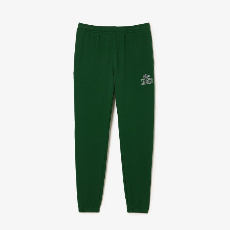 Men's Lacoste Signature Print Sweatpants Pine green | KGZ198436