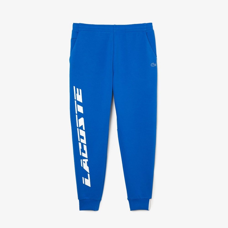 Men's Lacoste Slim Fit Branded Sweatpants Blue | YLP820941