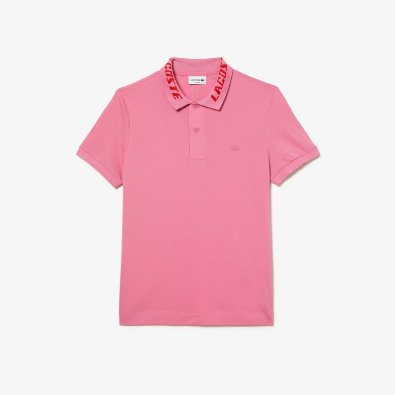 Men's Lacoste Slim Fit Lacoste Movement Polo Shirts Bubblegum pink | MQH824670