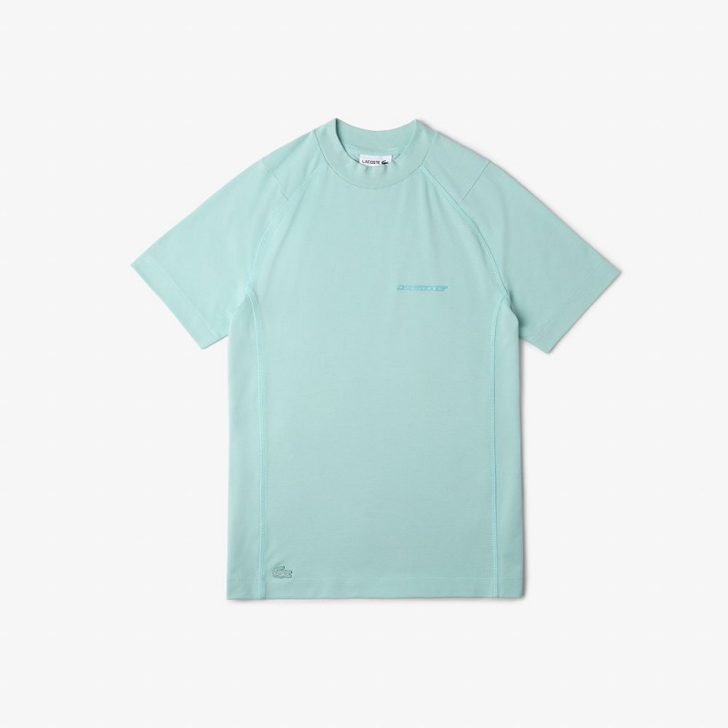 Men's Lacoste Slim Fit Organic Cotton Piqué T-Shirt Mint | DXQ729813