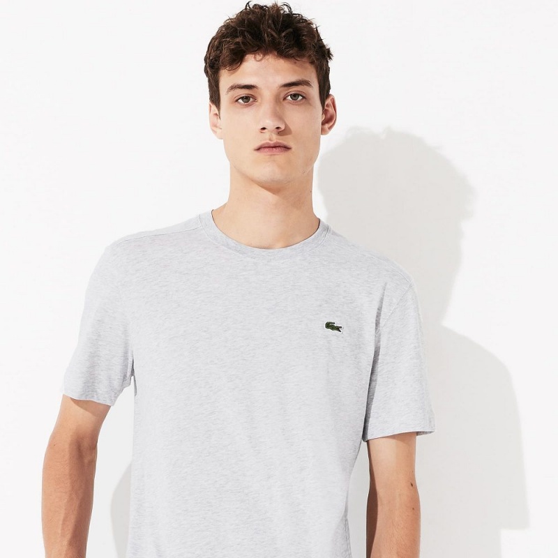 Men's Lacoste Sport Breathable T-Shirt Grey Chine | RDK957428