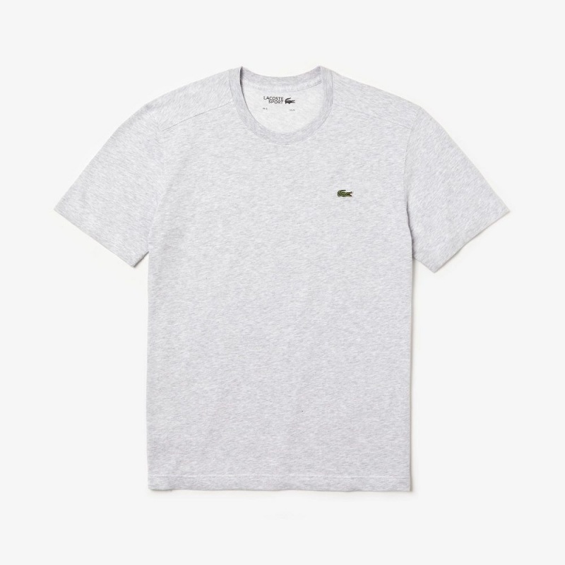 Men's Lacoste Sport Breathable T-Shirt Grey Chine | RDK957428