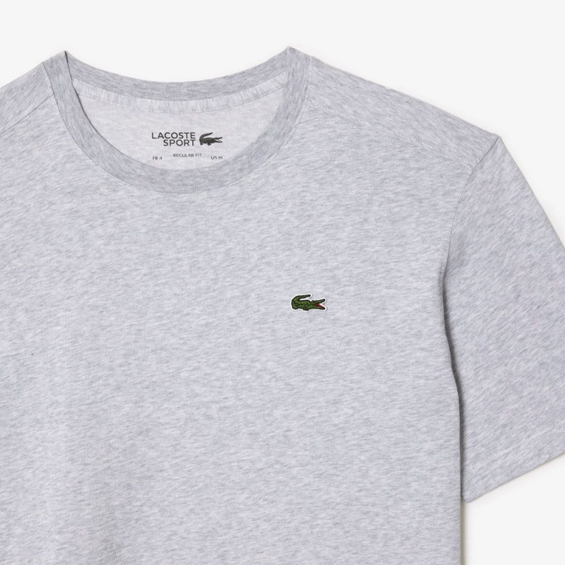 Men's Lacoste Sport Breathable T-Shirt Grey Chine | RDK957428