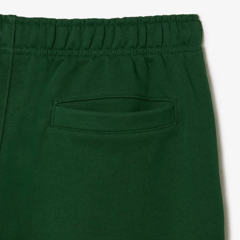 Men's Lacoste Sport Roland Garros Edition Flannel Shorts Pine green | SLM483109