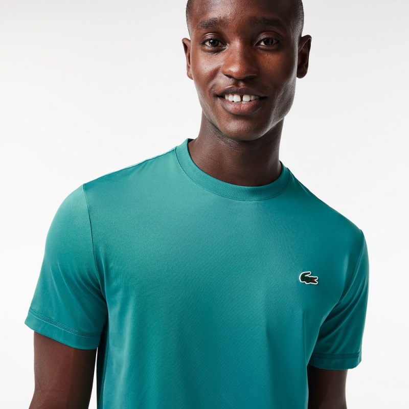 Men's Lacoste Sport Slim Fit Stretch Jersey T-Shirt Blue | PYB863094