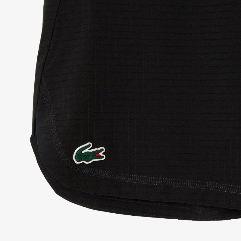 Men's Lacoste Sport Stretch Mesh Shorts Black | AJE801567