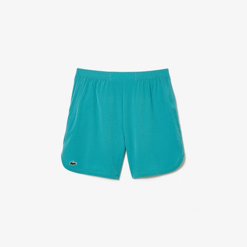 Men's Lacoste Sport Stretch Mesh Shorts Blue | MUG726598