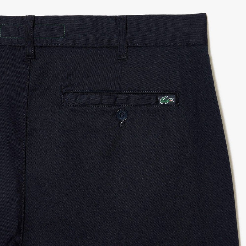 Men's Lacoste Stretch Cotton Slim Fit Pants Abysm blue | ECN573102