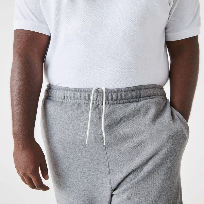 Men's Lacoste Tall Fit Cotton Sweatpants Grey Chine | LBP923516