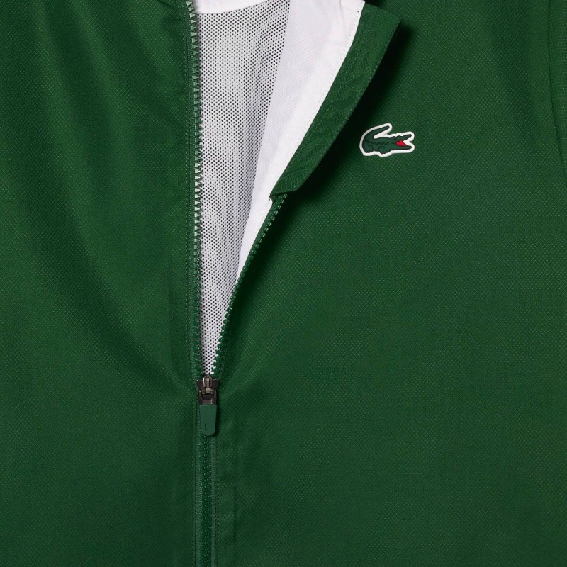 Men's Lacoste Tennis Colorblock Tracksuits Green White Green | QTA910368