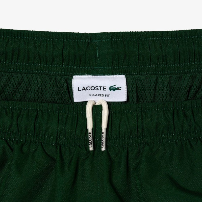 Men's Lacoste Tennis Print Joggers Green White | FIH549180