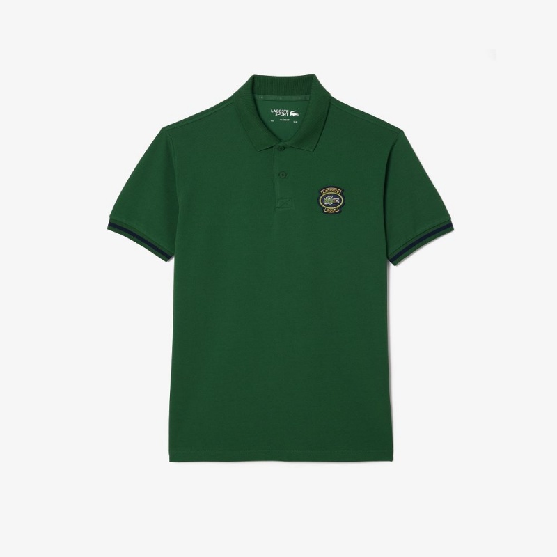 Men's Lacoste Ultra-Dry Anti-UV Golf Polo Shirts Pine green | RFD916584