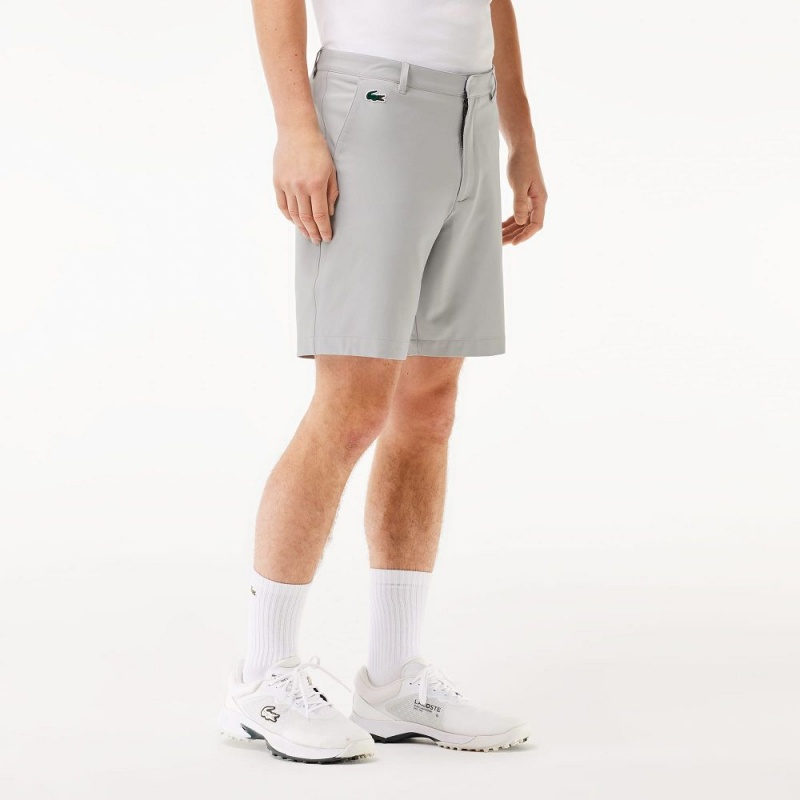 Men's Lacoste Ultra-Dry Golf Bermuda Shorts Grey | VTQ930186