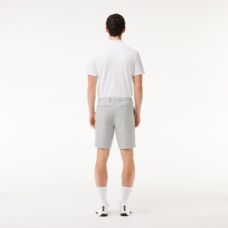 Men's Lacoste Ultra-Dry Golf Bermuda Shorts Grey | VTQ930186