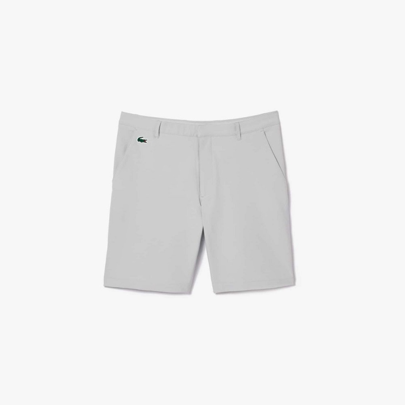 Men's Lacoste Ultra-Dry Golf Bermuda Shorts Grey | VTQ930186