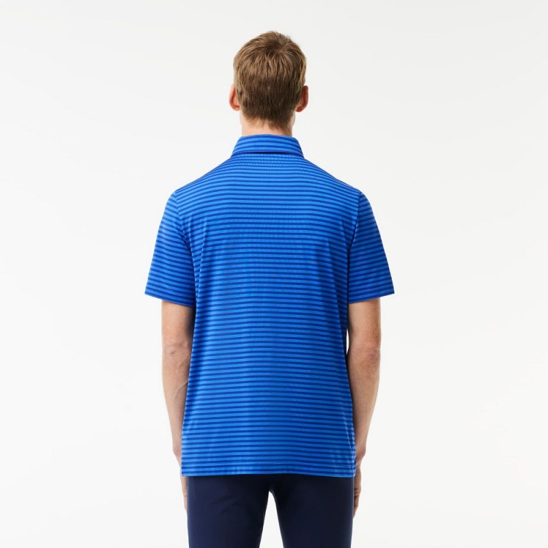 Men's Lacoste Ultra-Dry Golf Polo Shirts Navy Blue Blue | DPZ403591