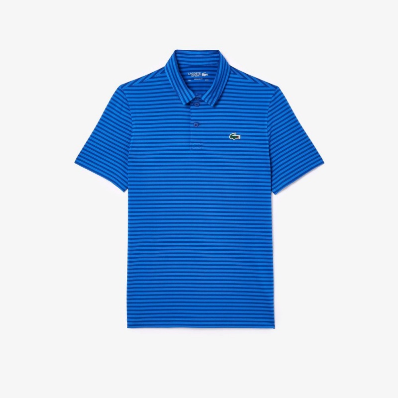 Men's Lacoste Ultra-Dry Golf Polo Shirts Navy Blue Blue | DPZ403591