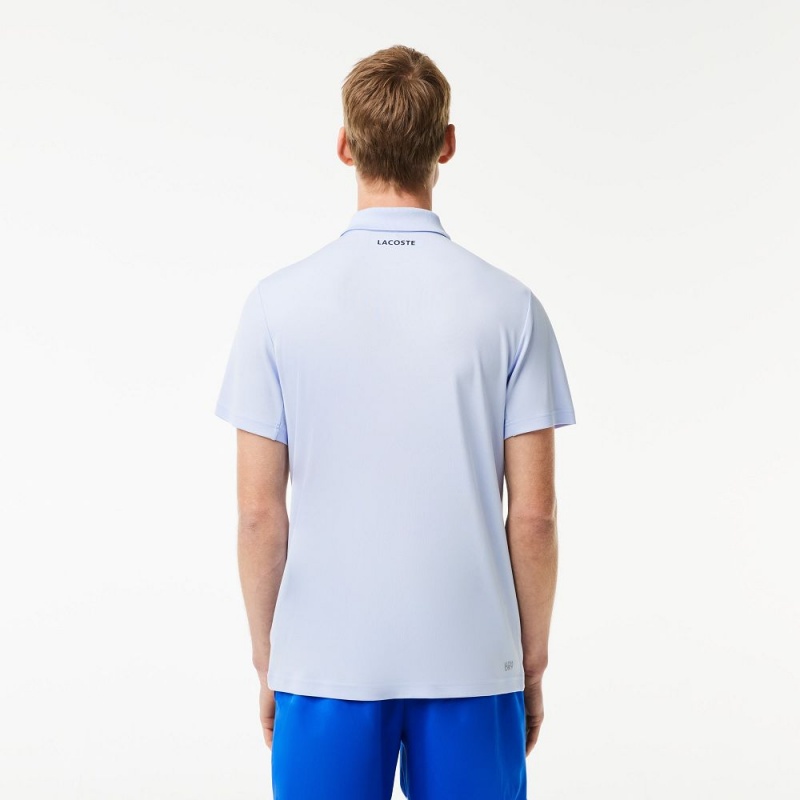 Men's Lacoste Ultra-Dry Piqué Tennis Polo Shirts Light Blue | WYB894562