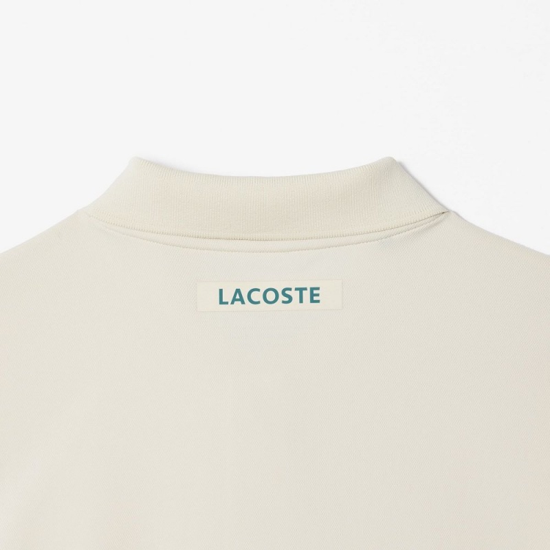 Men's Lacoste Ultra-Dry Piqué Tennis Polo Shirts White | FND287039