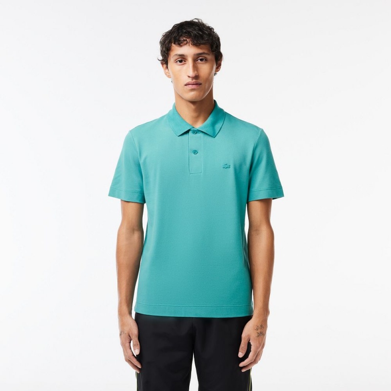 Men\'s Lacoste Ultralight Piqué Lacoste Movement Polo Shirts Blue | QLB125394