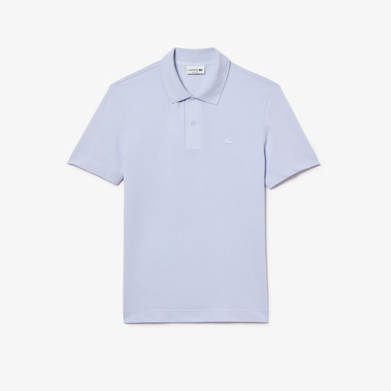 Men's Lacoste Ultralight Piqué Lacoste Movement Polo Shirts Phoenix blue | SGH273964