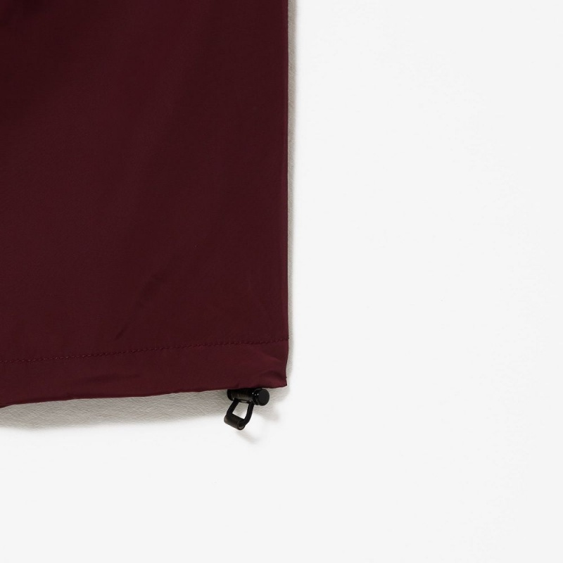 Men's Lacoste Waterproof Cargo Pants Bordeaux | GBM043251