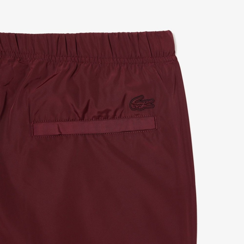 Men's Lacoste Waterproof Cargo Pants Bordeaux | GBM043251