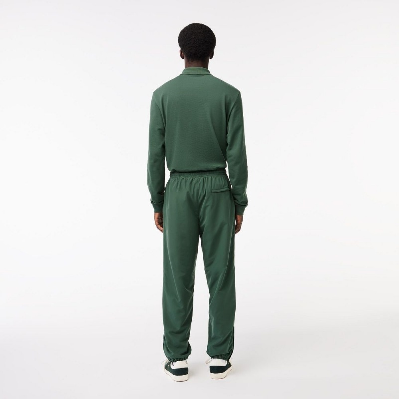 Men's Lacoste Waterproof Joggers Dark Green | QFG207856