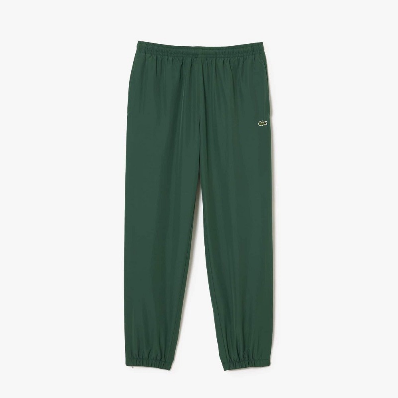 Men's Lacoste Waterproof Joggers Dark Green | QFG207856