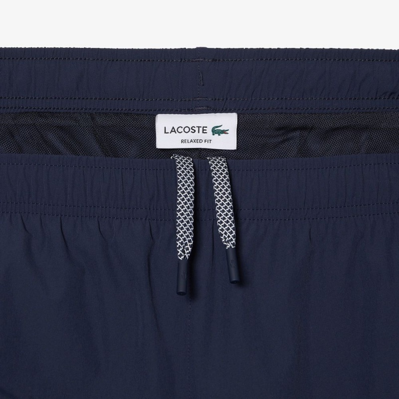 Men's Lacoste Waterproof Stretch Joggers Blue | MSU359074