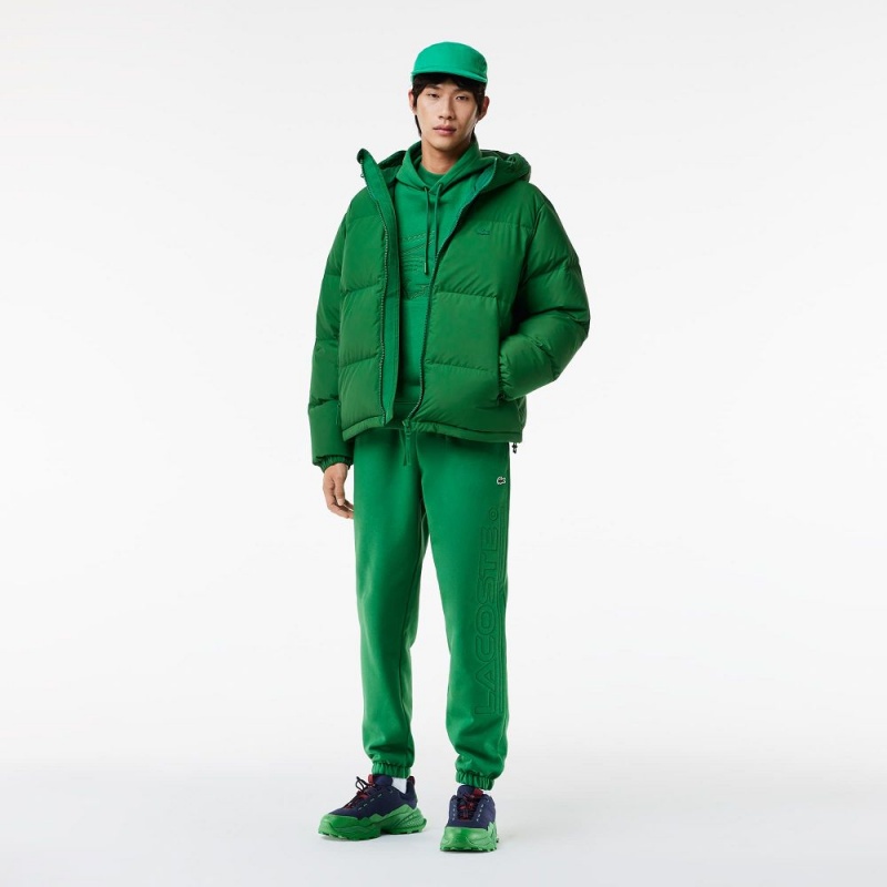 Men's Lacoste XL Croc Jogger Hoodie Rocket Green | NSL581740