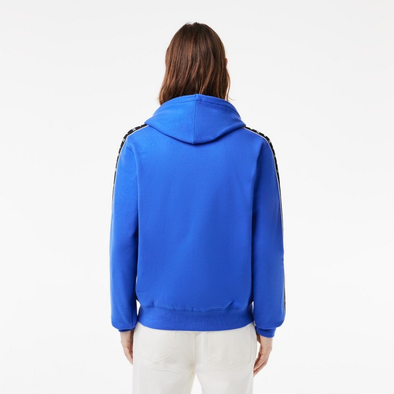 Men's Lacoste Zip-Up Hoodie Ladigue blue | NSI509872