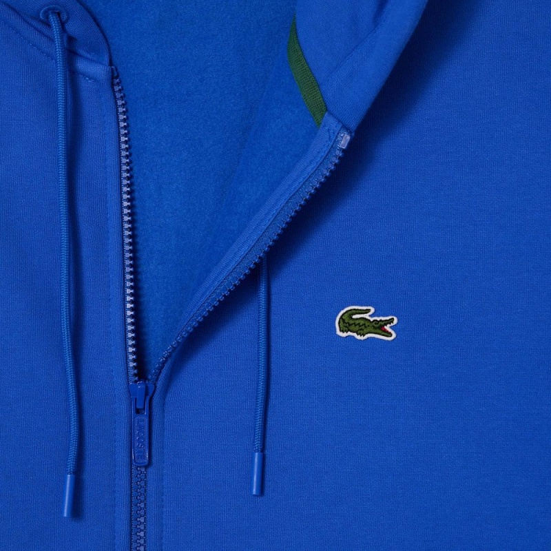 Men's Lacoste Zip-Up Hoodie Ladigue blue | NSI509872