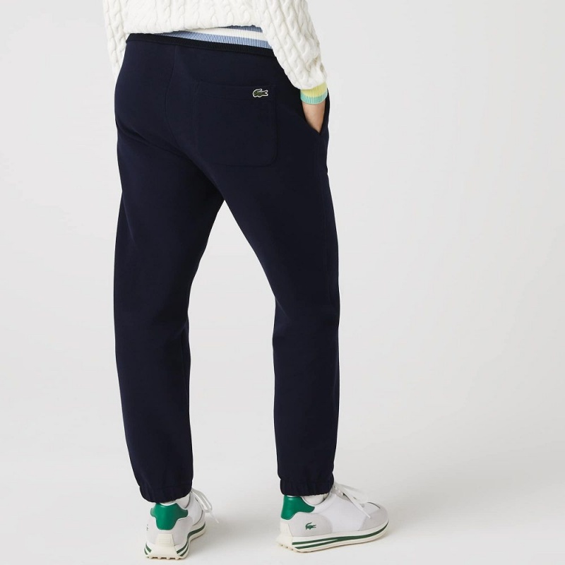 Women's Lacoste Blended Cotton Sweatpants Navy Blue | XVB410627