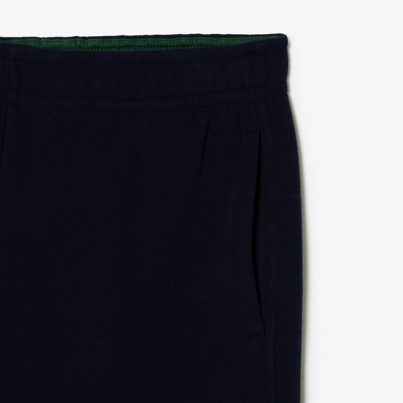 Women's Lacoste Blended Cotton Sweatpants Navy Blue | XVB410627