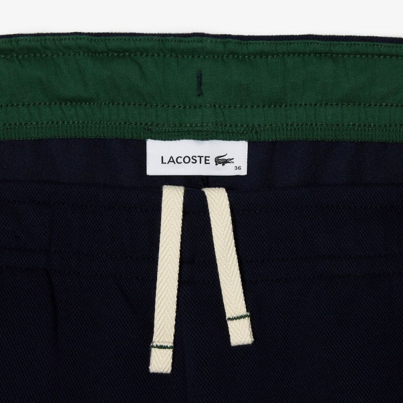 Women's Lacoste Blended Cotton Sweatpants Navy Blue | XVB410627