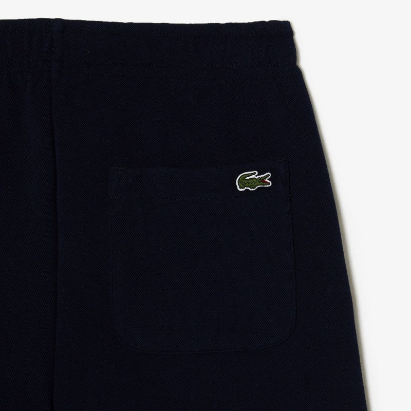 Women's Lacoste Blended Cotton Sweatpants Navy Blue | XVB410627